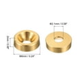 thumbnail image 2 of Uxcell Cone Cup Countersunk Washers Anodized Aluminum Gaskets for Screw RC Gold M2 60 Pcs, 2 of 7