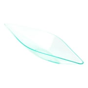 Diamond Seagreen Plastic Canoe Dish - 5" x 1 1/2" x 3/4" - 100 count box