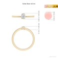 thumbnail image 4 of ANGARA Natural 0.2 Ct. Diamond Solitaire Ring in 14K Yellow Gold for Women (Ring Size: 12), 4 of 9