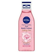 NIVEA Rose Water Gel Body lotion, Soothing Care for 24H hydration, Non-Sticky 200 ml