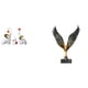 thumbnail image 1 of Esculturas de elefantes,Estatuas de elefantes,decoración del hogar,artesanías de cerámica,Estatua de la casa,Estatua de ala hecha a mano,artesanía de resina para cafetería,Escultura de, 1 of 8