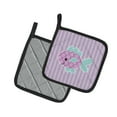 thumbnail image 2 of Purple Fish Pair of Pot Holders, 2 of 3