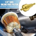 thumbnail image 2 of Filtro de combustible en línea universal de gas Unique Bargains, filtro de gasolina de 6 mm OD para motores pequeños, bicicletas, ATV, tono dorado, 2 of 7
