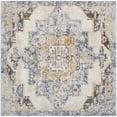 thumbnail image 4 of Livabliss Area Rugs for Living Room, 7ft Round Ankara Traditional Ice Blue Square Rug, Bedroom Dining Room Home Decor Stain Resistant Carpet (6'7" x 6'7"), 4 of 8