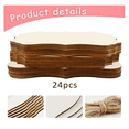 thumbnail image 4 of 24 Pcs Unfinished Hanging Wood Sign Blank with Ropes,Rectangle Blank Wood Sign Plain Hanging Craft Door Signs Wall Art, 4 of 7