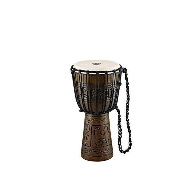 Meinl Percussion Djembe Afinado Tambor De Mano Círculo Instrumento Tallado Caoba Headliner Series - No Fabricado En China - Cuerdas De Tejido Africano Mali 2 Años De (Hdj17-M)