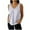 White, variant on Wyobmus Womens Sleeveless Tank Tops Round Neck Tops Summer Linen Tank Tops Lightweight Frayed Edge Hem Camisoles S-3X Black