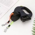 thumbnail image 4 of Double Pet Leash Retractable Hand-held Dog Walking Leash Puppy Training Leash, 4 of 10