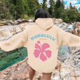 thumbnail image 5 of Rigardu Chandails à Capuchon pour Femmes Pull Mode Décontractée Imprimé Floral Sweat à Capuche avec Cordon de Serrage Chandails à Capuchon pour Femmes Beige TG, 5 of 5