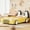 Yellow, variant on Twin Size Bed With Yellow Wheels In Stunning Race Car Design - Enhancing Bedroom Beauty Captivating Style And Functional