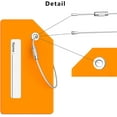 thumbnail image 3 of " 6 Pcs Luggage Tags, Silicone Baggage Labels, Suitcase Tags, Handbag Tag Labels Travel Accessories to Quickly Spot Luggage Suitcase(Orange）", 3 of 5