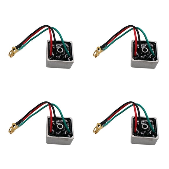 4X Aluminum Voltage Regulator Rectifier 27739-G01 for Golf Cart Kart Club Car Voltage Regulator,4 x Voltage Regulator Rectifier,silver &black