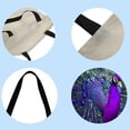 thumbnail image 3 of Tote Bag Peacock-Gran Capacidad Lino, 3 of 3