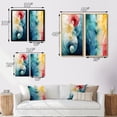 thumbnail image 4 of Designart "Turquoise Abstract Retro Wisdom Geometry" Modern Geometric Framed Wall Art Set Of 2 - Modern Turquoise Framed Wall Art Set Of 2, 4 of 6
