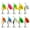 5g model, variant on Gieenan 10Pcs Fishing Lure Spinnerbait Hard Baits Trout Spinner Baits with Treble Hook