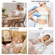 Vaslanda Front Closure Compression Bra After Surgery with Detachable Breast Support Strap