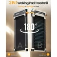 thumbnail image 3 of 2 Side Walking Pad with Incline Massage Function, 2 in 1 Under Desk Walking Pad and Foot Massager Treadmills forgift, Portable Treadmill with Remote Control LED Display, 3 of 8