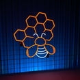 thumbnail image 4 of Handmadetneonsign Honeycomb Neon Sign, Bee Lover Wall Art Decor, Bee Lover Gifts, Bedroom Wall Decor, 4 of 5