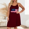 thumbnail image 2 of LYEAA Soft Nightgowns for Women Short 4th of July Sleeveless Sleep Dress Spaghetti Strap Night Gowns Comfy Loose Home Dress, 2 of 6