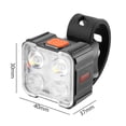 thumbnail image 3 of Luces traseras delanteras de bicicleta LED Linterna de bicicleta Accesorios de ciclismo (4 LED) Tmvgtek Accesorios para bicicletas, 3 of 9