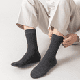 thumbnail image 2 of Sookeceks 6 Pairs Cotton Crew Socks for Mens, Soft Jacquard Socks for Casual Thick Warm Socks Size 7-11, 2 of 7