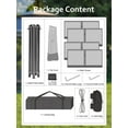 thumbnail image 6 of Kojooin 13x13 Pop Up Gazebo with Mosquito Netting & UPF 50+ Waterproof Canopy Tent - Instant Setup Outdoor Shelter for Backyard, Patio, Deck - Durable Steel Frame with 4 Sandbags & Wheeled Bag, 6 of 8