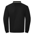 thumbnail image 5 of LNWUY Men's Shirts Long Sleeve Casual Solid Turndown Collar Breathable Pullover Top for Daily and Leisure Activities Black XXL, 5 of 9