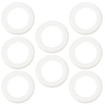 LOLIPPYY White Foam Ring for DIY Crafts and Party Decorations Made of Durable Foam  Creative Ring Shape  8pcs