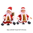 thumbnail image 3 of Bewildely Juguete Musical de Papá Noel para Navidad Kits de decoración para fiestas con bolsa Bewildely HA069030-01B, 3 of 6