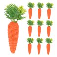 thumbnail image 6 of LOLIPPYY 10Pcs Realistic Orange Fake Carrots for Easter Festive Decor and Kitchen Prop Use, 6 of 8