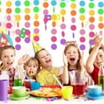 thumbnail image 2 of 6 pcs Round Paper Garland, 78ft Rainbow Circle Dots Paper Garland for Christmas, Wedding, Baby Shower and Party, 2 of 7