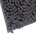 thumbnail image 3 of Nksudet Non-Slip Bathroom Rugs Chenille Soft Striped Plush Bath Mat,"15.8 X 24",Gray, 3 of 7