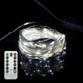 thumbnail image 5 of HESHENG 100LED 33ft Copper Wire String Lights USB Plug-in Fairy Lights with Remote 8 Modes Lights Waterproof Christmas Tree Home Wedding Decor, Cool White, 5 of 11