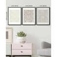 thumbnail image 4 of SHENIFY Boho Abstract Wall Art Mid-Century Tan Geometric Landscape Abstract Shapes Cozy Neutral Modern Minimalist Painting Decorative Artwork 11x14in3pcs Black Framed, 4 of 5