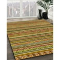 thumbnail image 3 of Ahgly Company Machine Washable Indoor Rectangle Abstract Gold Area Rugs, 2' x 5', 3 of 7