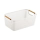 thumbnail image 2 of Cesta organizadora de almacenamiento hueca, cesta para ropa, organizador de escritorio decorativo Blanco, 2 of 9