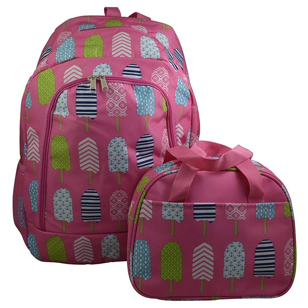 Dreams Women's Girls' Printed Roomy Large Backpack & Matching Lunch