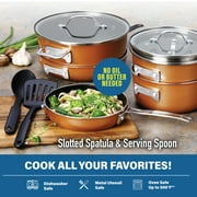 Gotham Steel Stack master 15 Pieces Set, Oven Safe, Dishwasher Safe, Space Saving