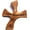 Natural Wood, variant on Resin Healing Cross - complete with Prayers and Certificate (4.5 x 3.6 In) – sits in hand perfectly. Healing Cross Trademark (Natural Wood)