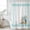 Teal Blue, variant on Summer Coastal Shower Curtain, Waterproof Shower Curtains for Bathroom, Nautical Beach Marine Life Beige Striped Washable Fabric Bathtub Curtain Set Bath Decor with 12 Hooks 48"x72"
