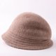 thumbnail image 2 of Sombrero de pescador de lana pura estilo coreano para otoño e invierno, artístico, térmico, resistente al viento, a juego, plegable, 2 of 5