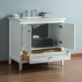 thumbnail image 4 of Stufurhome Tower Modern 36 Inches White Single Sink Bathroom Vanity, 4 of 7