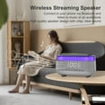 thumbnail image 3 of Merkury Innovations Wireless Charging Digital Alarm Clock Speaker, 15W Fast Wireless Charging, Bluetooth, Dimmable Clock, 7 Colour LED, 3 of 4