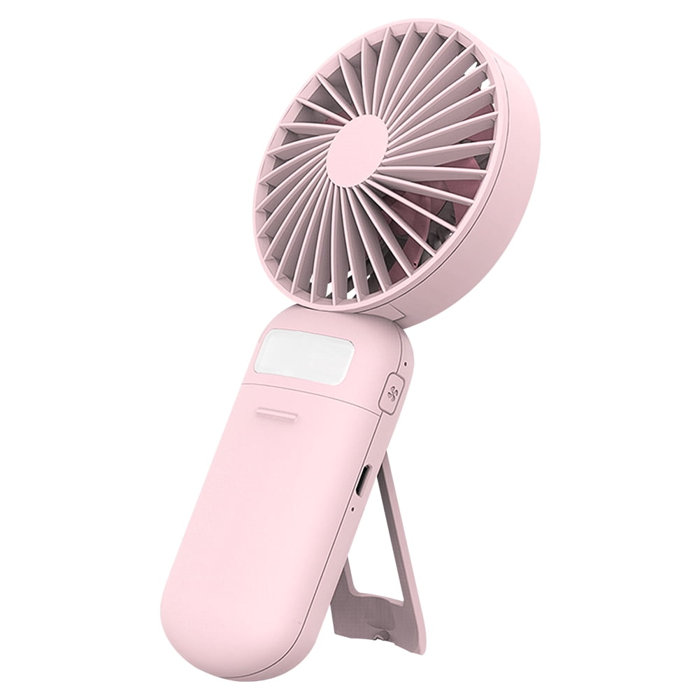 Lowestbest Mini Handheld Fan, 3 Speed Adjustable USB Rechargeable Desk Foldable Fan with Mirror & LED Fill Light Lowestbest Mini Handheld Fan, 3 Speed Adjustable USB Rechargeable Desk Foldable Fan with Mirror & LED Fill Light