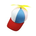 thumbnail image 4 of Segolike Kids , Helicopter Caps Colorful, Unique Gift Idea, Novelty Adjustable Baseball Cap Rainbow Top Hat for Costume Fancy Dress brim, 4 of 8