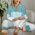 thumbnail image 6 of Fotbe Bathtub with Soap Bubbles Pattern Long Sleeve Pajama Set for Women,Sleepwear Set,2-piece Loungewear Set,Soft PJs Comfy Nightwear with Pockets -Large, 6 of 7