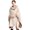Beige, variant on Women Shawl Wrap Cardigan Open Front Poncho Cape Sweater Winter Loose Wool Party Coat