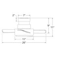 thumbnail image 5 of Vox 26" Matte White Dimmable LED Smart Flush Mount Ceiling Fan with Remote Control, 5 of 7
