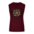 thumbnail image 3 of Herrnalise Women’s Sexy Sleeveless Back Tank Tops Women Letters Printing Sleeveless O-Neck Vest Tank Shirt Tunic Blouse Tops, 3 of 4