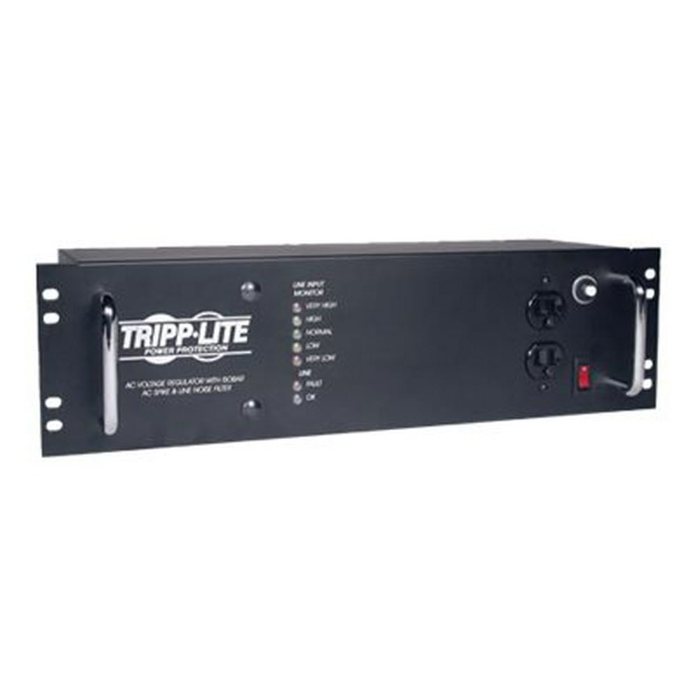Tripp Lite 2400W 3U Rack Mount Power Conditioner, AVR, AC Surge